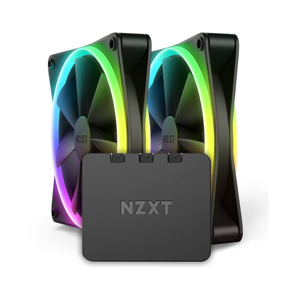 NZXT F140 RGB DUO Matte Black (2PACK/Controller)