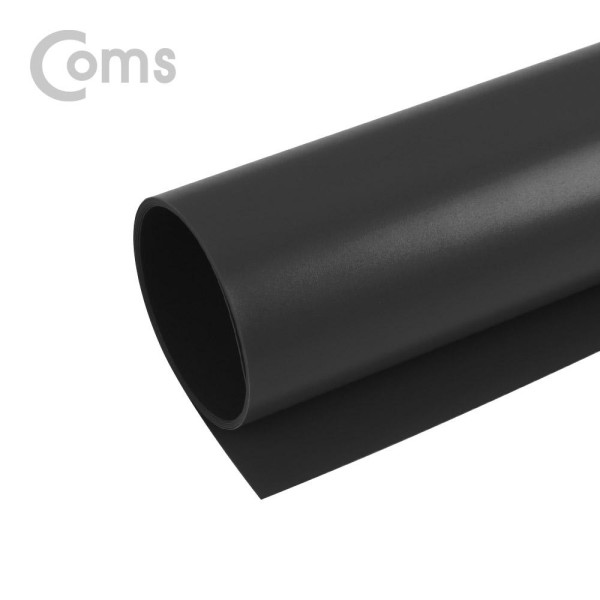 [Coms] 촬영 PVC 양면 무광 배경지 (80X154cm) Black [BS680]