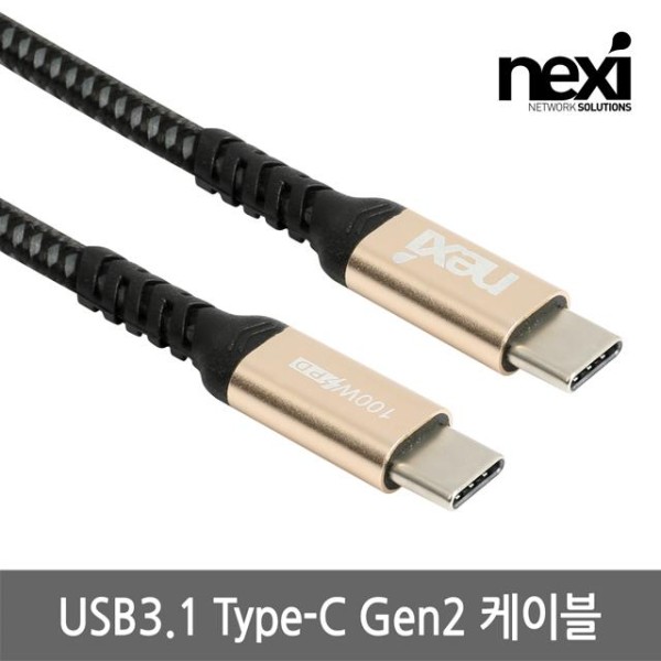 리버네트워크 NEXI USB 3.1 Type C to C 충전 케이블 (NX1146, 2m)