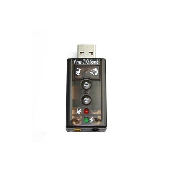 Coms U3627 USB 사운드 카드/오디오 컨버터 - 7.1채널/ 입출력 포트