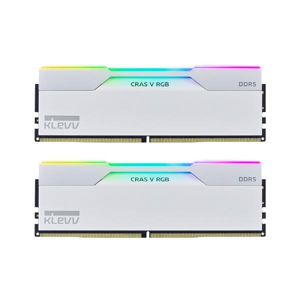 ESSENCORE KLEVV DDR5-6000 CL30 CRAS V RGB WHITE 패키지 서린 (32GB(16Gx2))