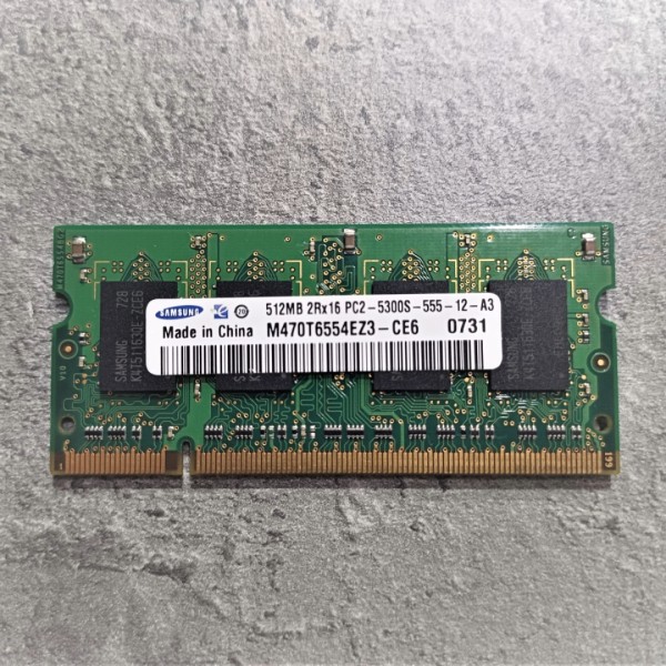 삼성 노트북메모리 DDR2 512MB 2Rx16 PC2-5300S-555