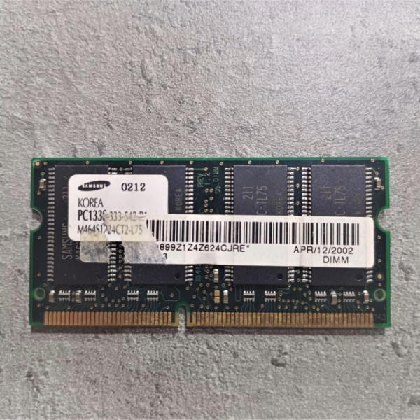 삼성 노트북메모리 DDR pc133s-333-542 64MB